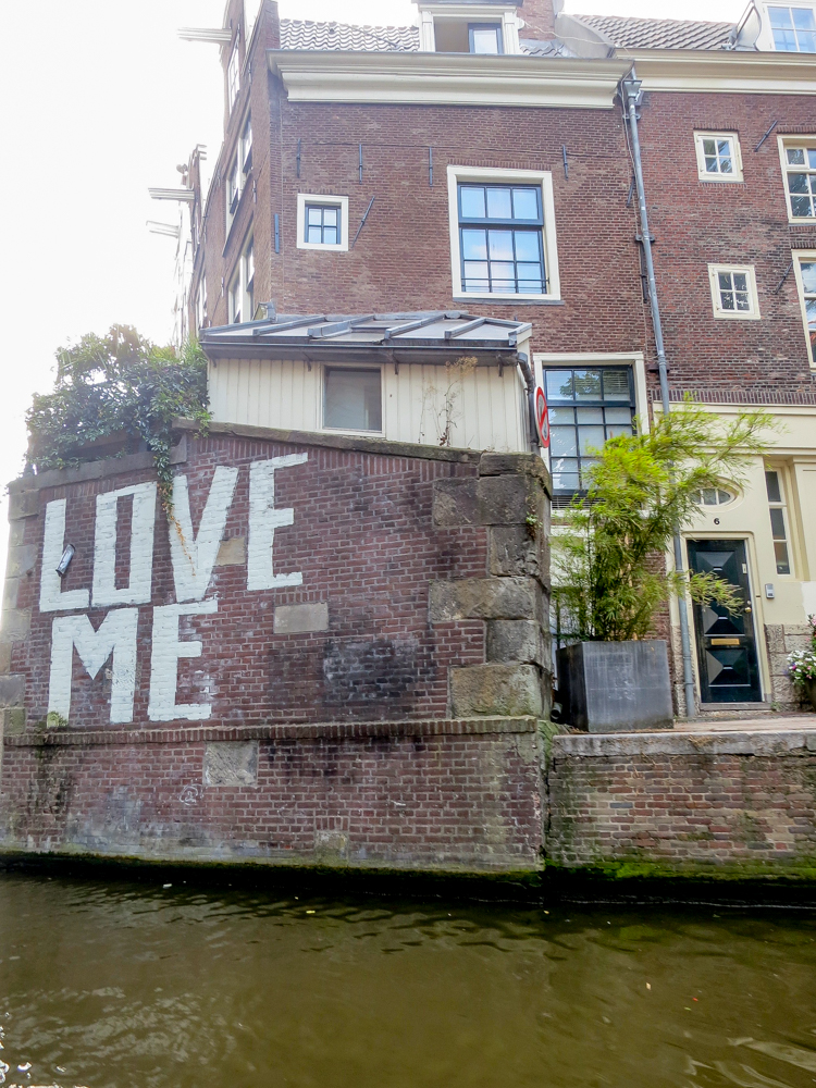 Love Me sign in Amsterdam