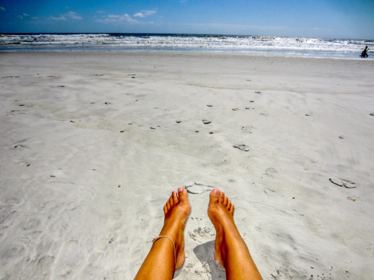 Why I’m Going to a Weight Loss Camp in Thailand feet in the sand