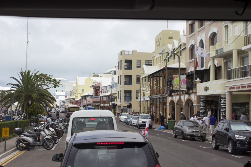 Front street in Bermuda