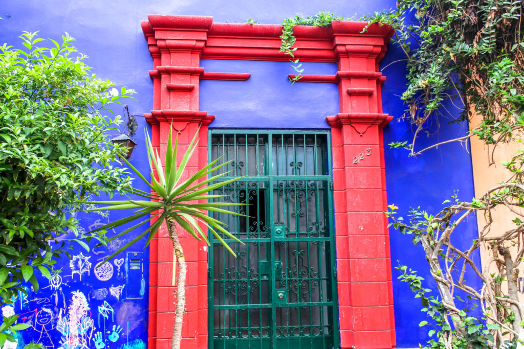 colorful door in Lima Peru