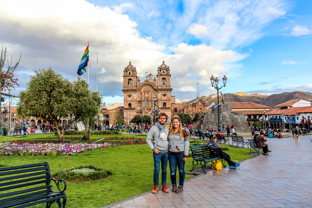 Coupl ein Cusco Peru city center