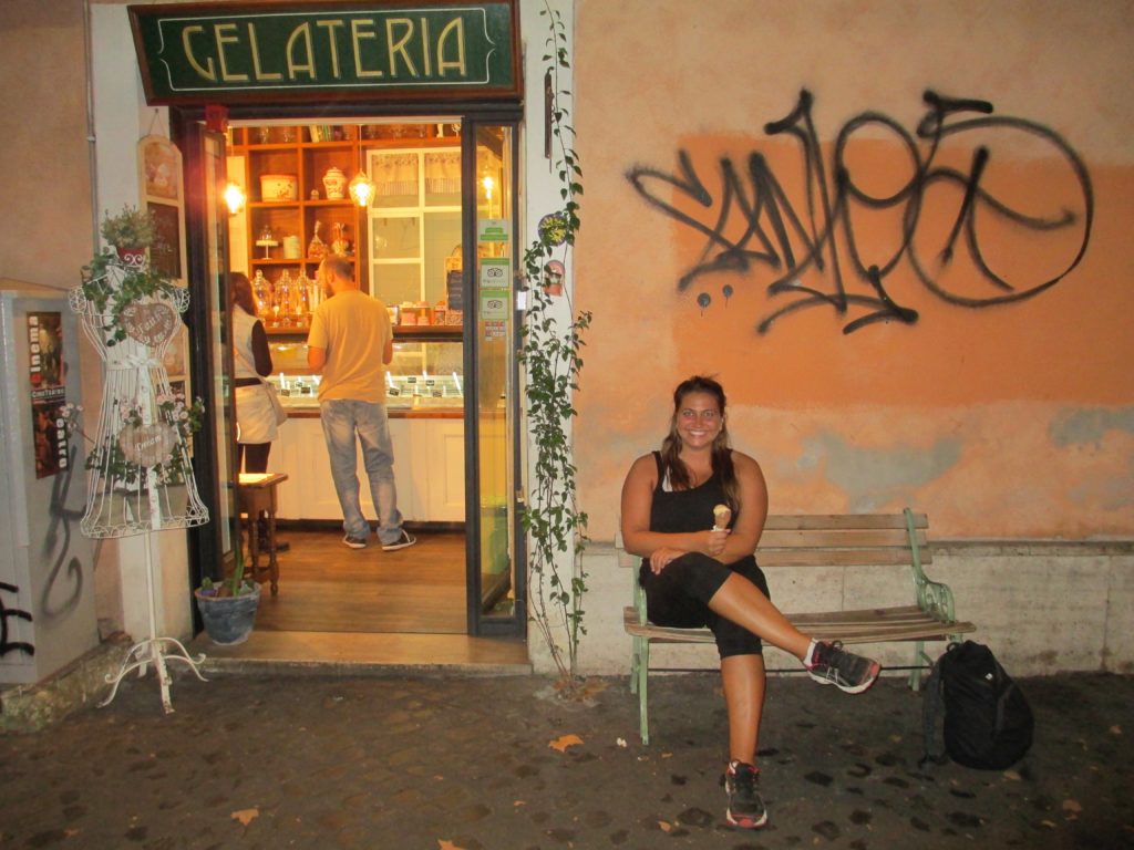 Gelato place in Rome